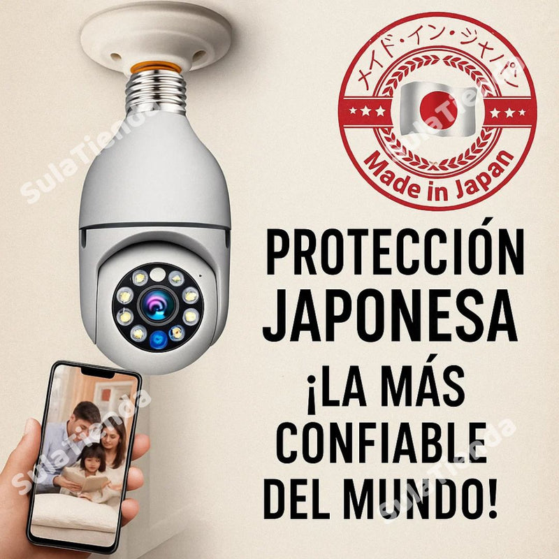 CÁMARA DE VIGILANCIA INTELIGENTE CON BOMBILLO